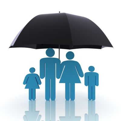 Term life insurance protection for families